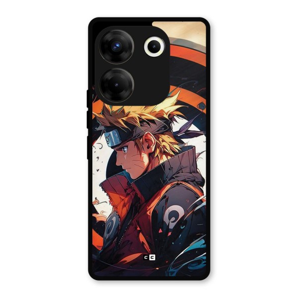 Naruto Uzumaki Combat Metal Back Case for Tecno Camon 20