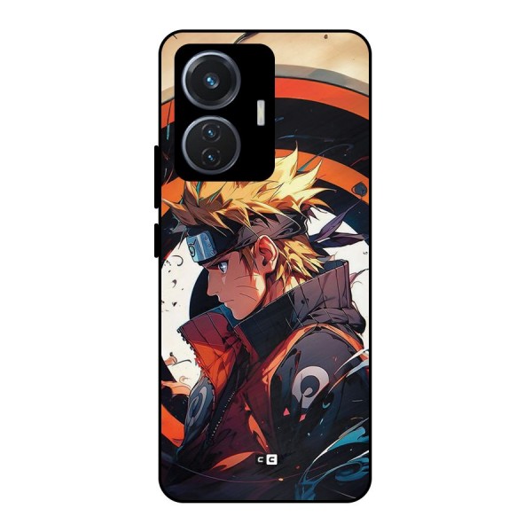 Naruto Uzumaki Combat Metal Back Case for Vivo T1 44W