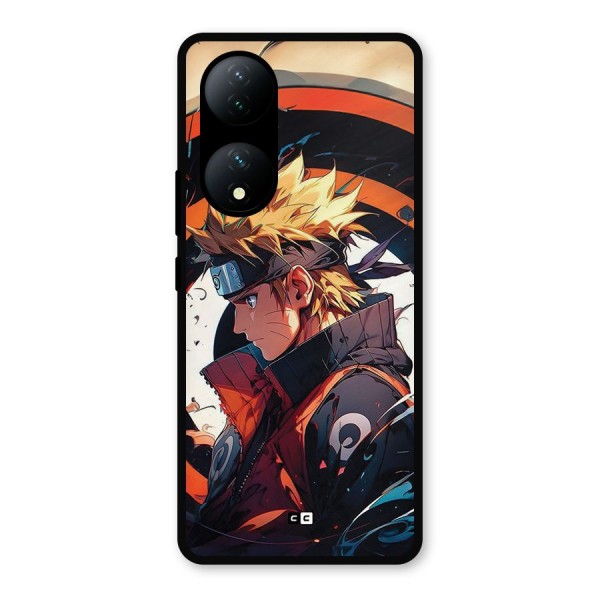 Naruto Uzumaki Combat Metal Back Case for Vivo T2