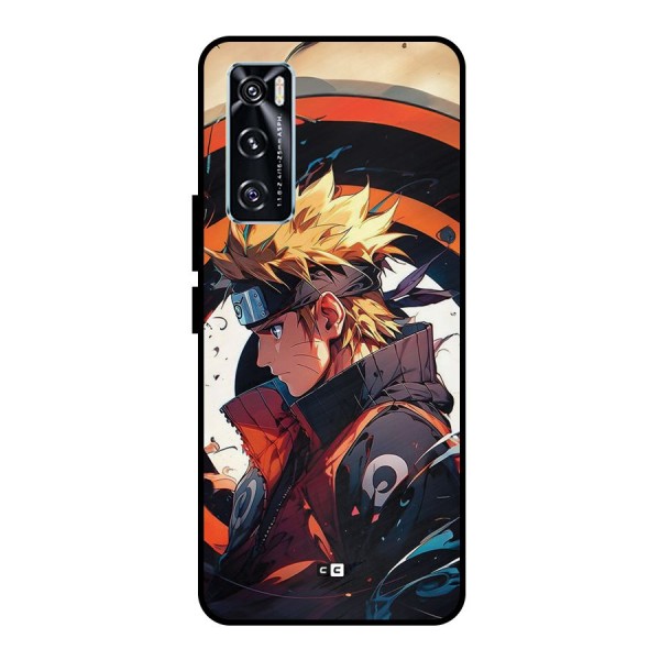 Naruto Uzumaki Combat Metal Back Case for Vivo V20 SE