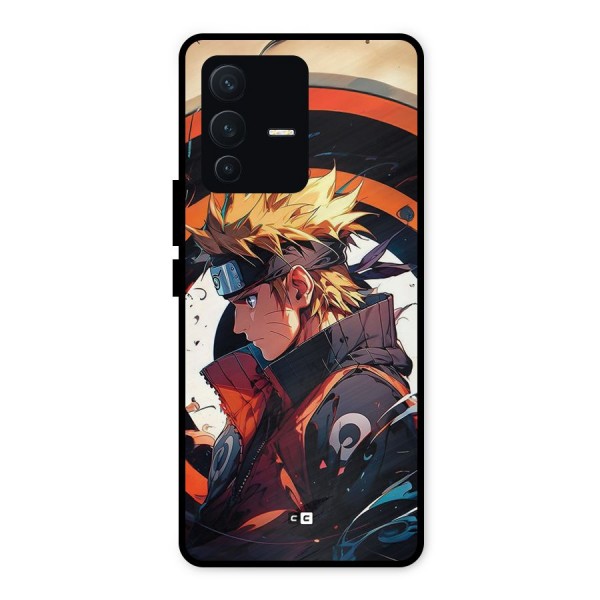 Naruto Uzumaki Combat Metal Back Case for Vivo V23 5G