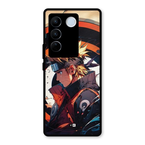 Naruto Uzumaki Combat Metal Back Case for Vivo V27