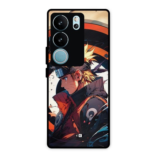 Naruto Uzumaki Combat Metal Back Case for Vivo V29