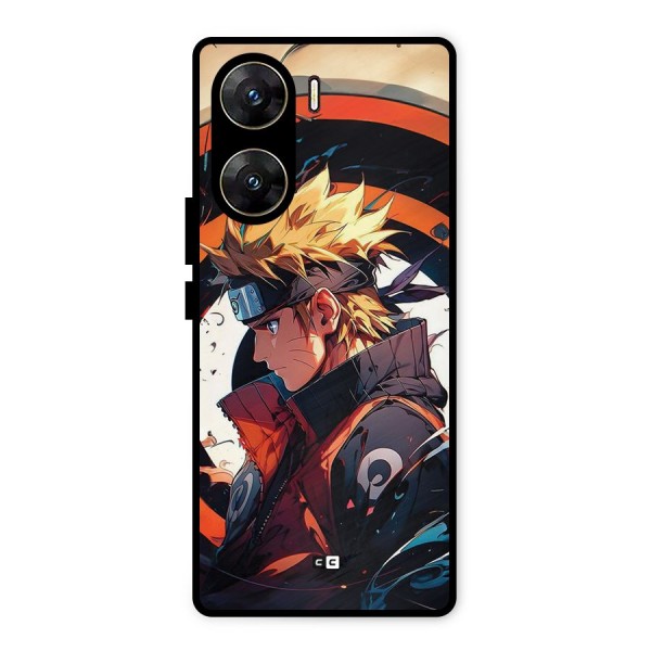 Naruto Uzumaki Combat Metal Back Case for Vivo V29e