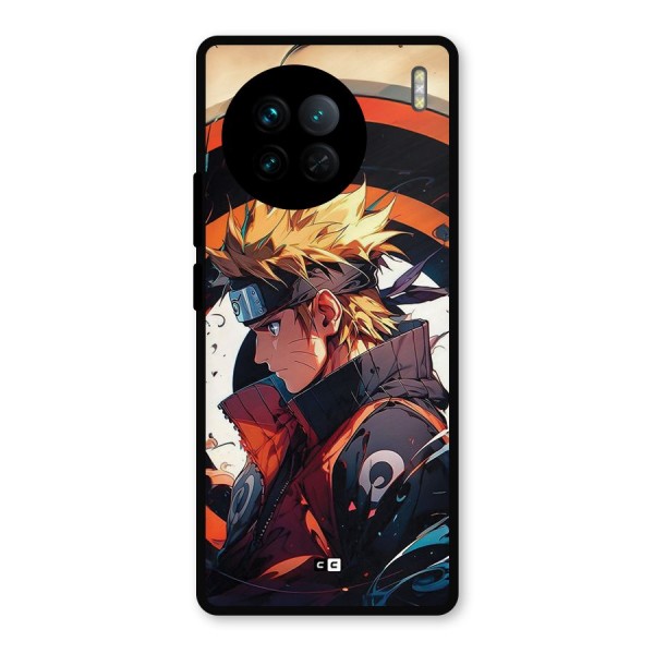 Naruto Uzumaki Combat Metal Back Case for Vivo X90