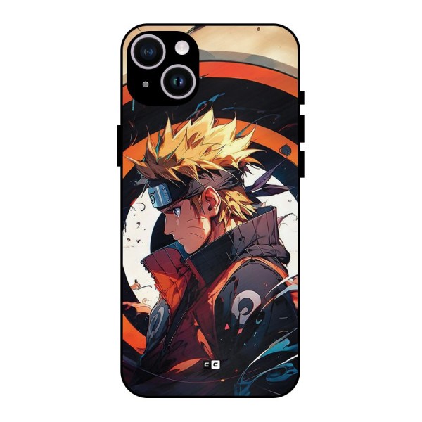 Naruto Uzumaki Combat Metal Back Case for iPhone 14 Plus