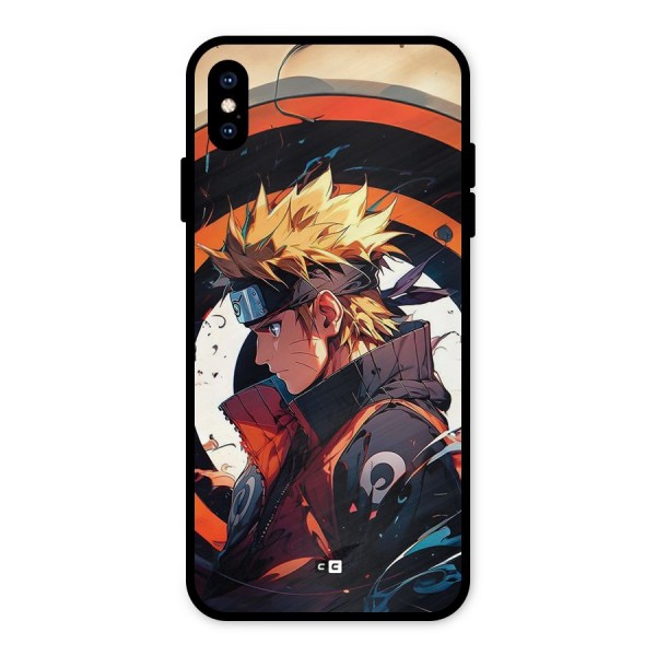 Naruto Uzumaki Combat Metal Back Case for iPhone XS Max