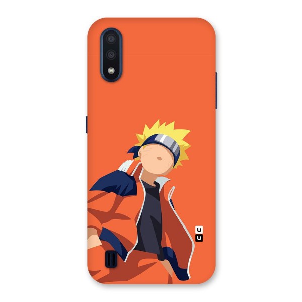 Naruto Uzumaki Minimalist Back Case for Galaxy M01