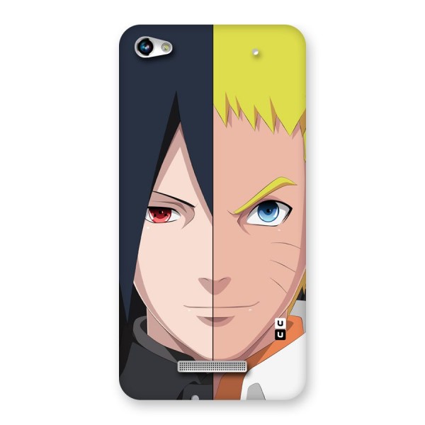 Naruto and Sasuke Back Case for Micromax Hue 2