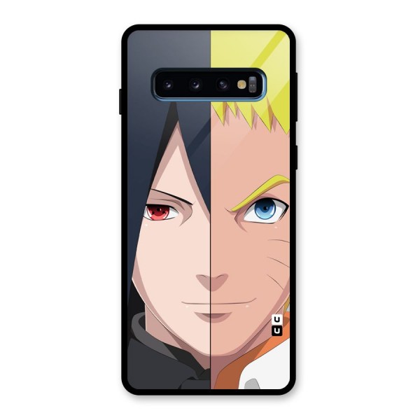 Naruto and Sasuke Glass Back Case for Galaxy S10