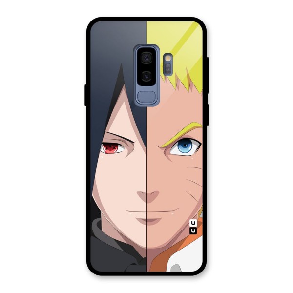 Naruto and Sasuke Glass Back Case for Galaxy S9 Plus