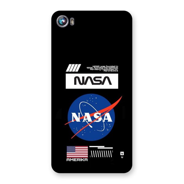 Nasa Zone Back Case for Canvas Fire 4 (A107)