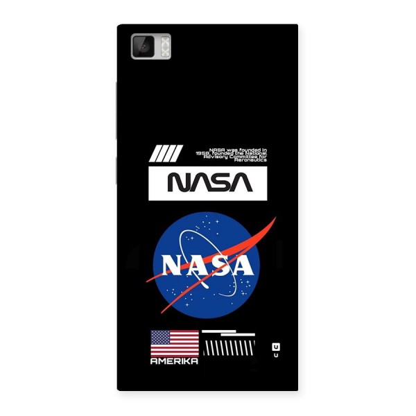 Nasa Zone Back Case for Mi3