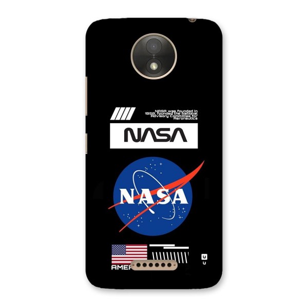 Nasa Zone Back Case for Moto C Plus