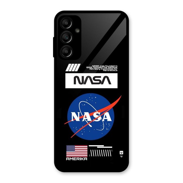 Nasa Zone Glass Back Case for Galaxy A14 5G