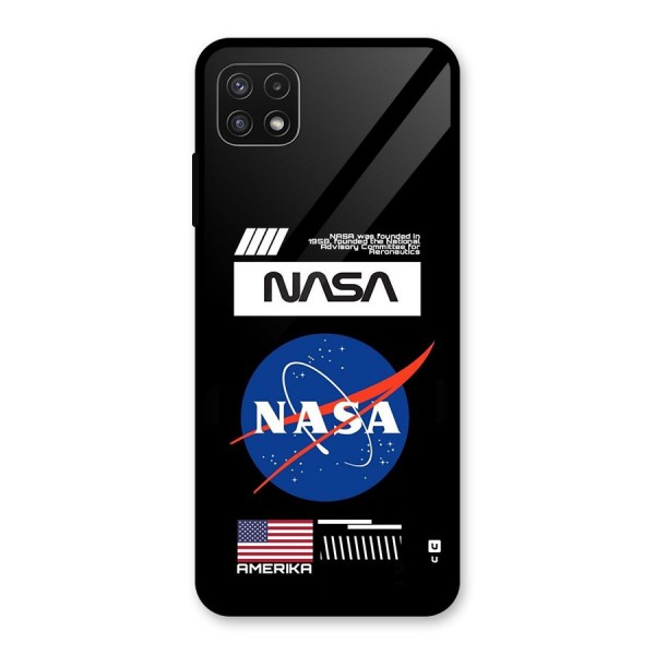 Nasa Zone Glass Back Case for Galaxy A22 5G