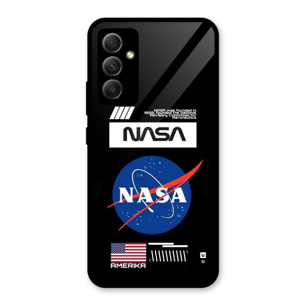 Nasa Zone Glass Back Case for Galaxy A34