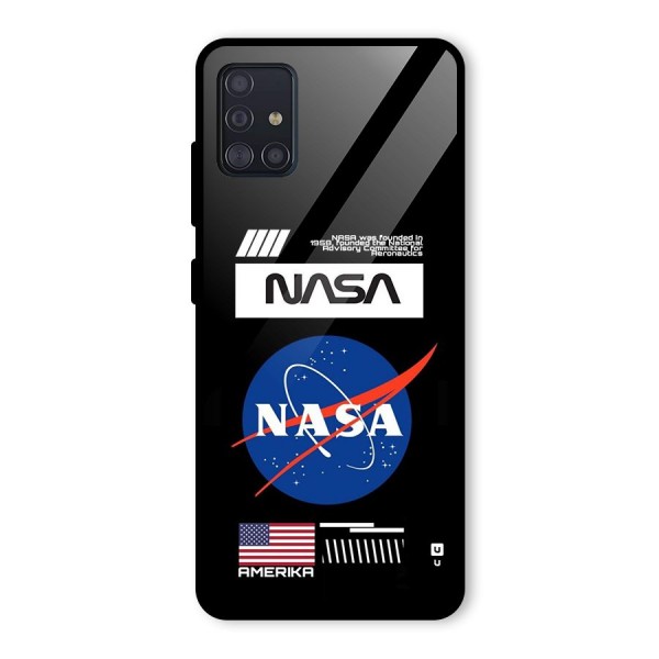 Nasa Zone Glass Back Case for Galaxy A51