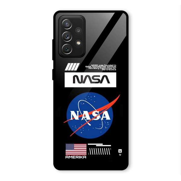 Nasa Zone Glass Back Case for Galaxy A72