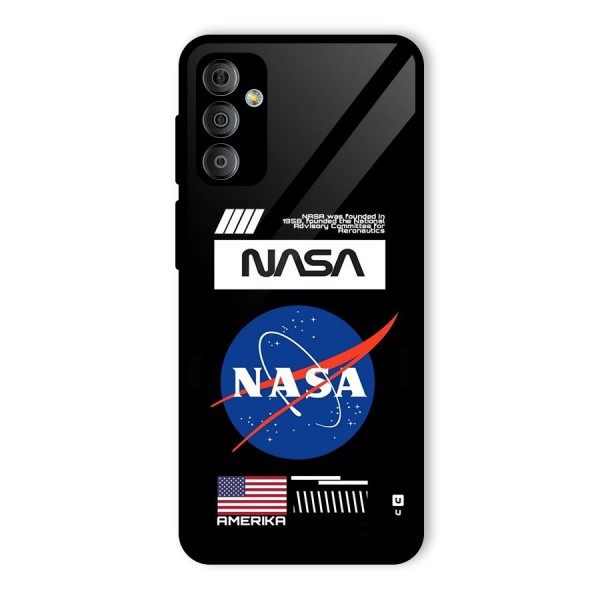 Nasa Zone Glass Back Case for Galaxy F23