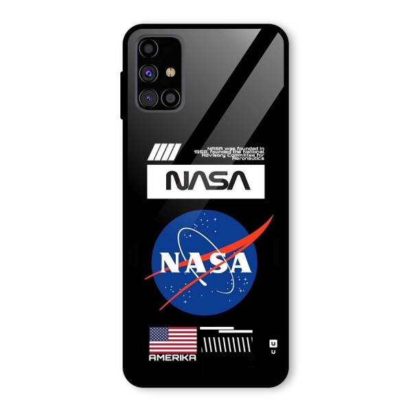 Nasa Zone Glass Back Case for Galaxy M31s