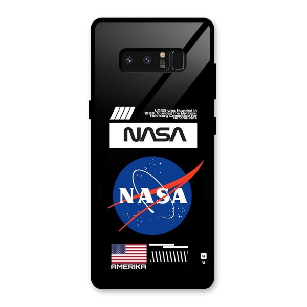 Nasa Zone Glass Back Case for Galaxy Note 8