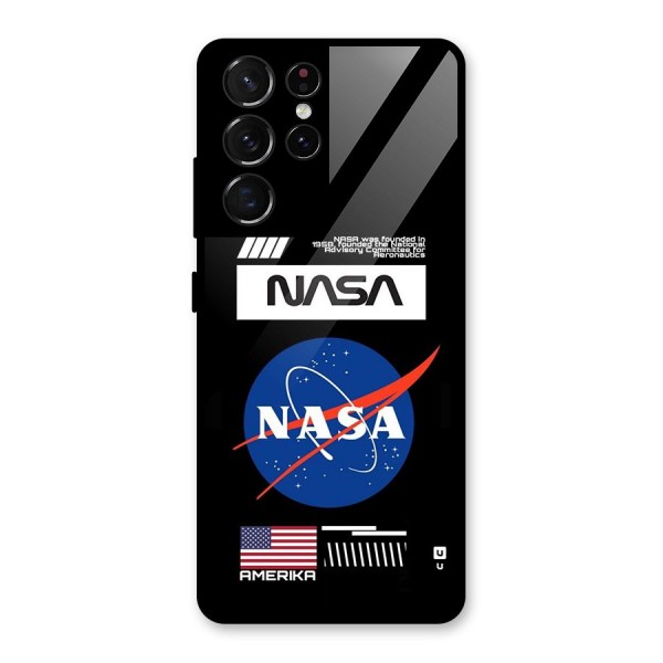 Nasa Zone Glass Back Case for Galaxy S21 Ultra 5G