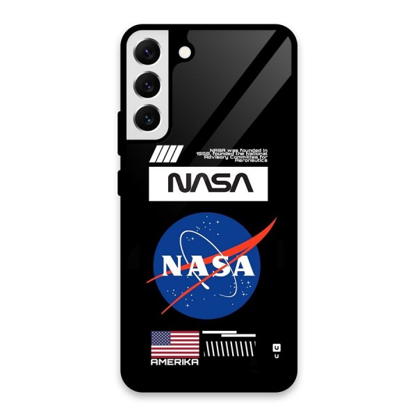 Nasa Zone Glass Back Case for Galaxy S22 Plus 5G