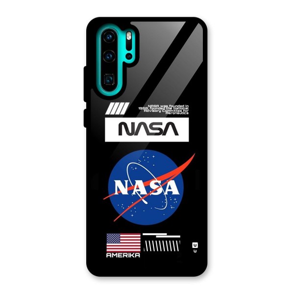 Nasa Zone Glass Back Case for Huawei P30 Pro