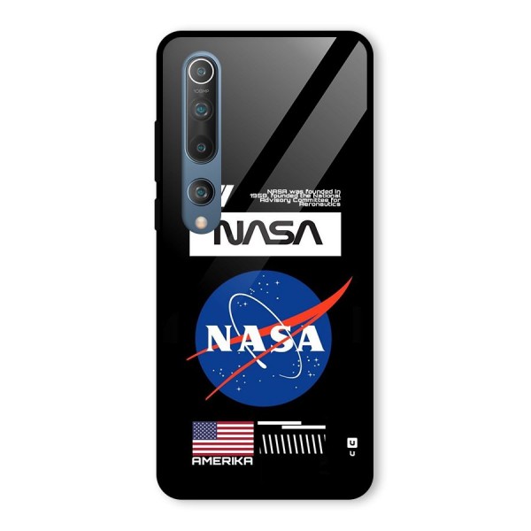 Nasa Zone Glass Back Case for Mi 10