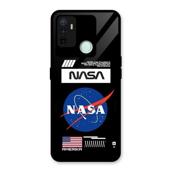 Nasa Zone Glass Back Case for Oppo A53