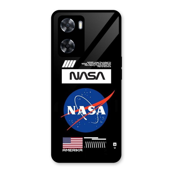 Nasa Zone Glass Back Case for Oppo A57 2022