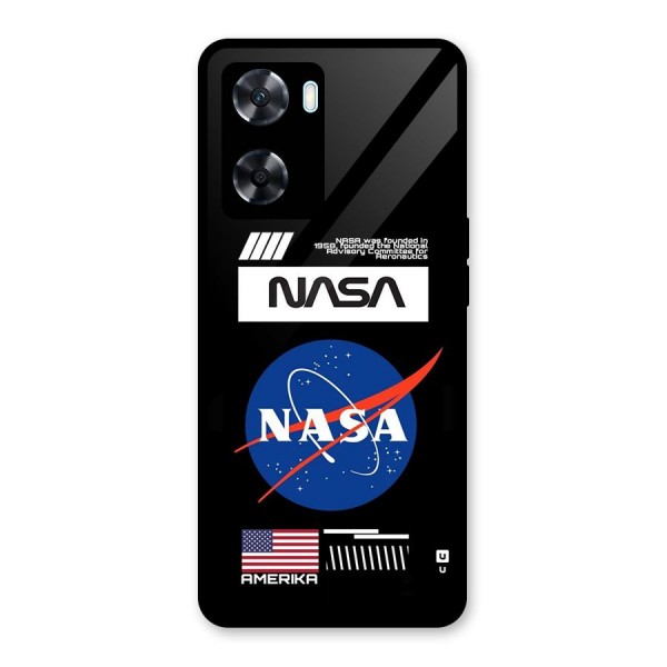 Nasa Zone Glass Back Case for Oppo A77