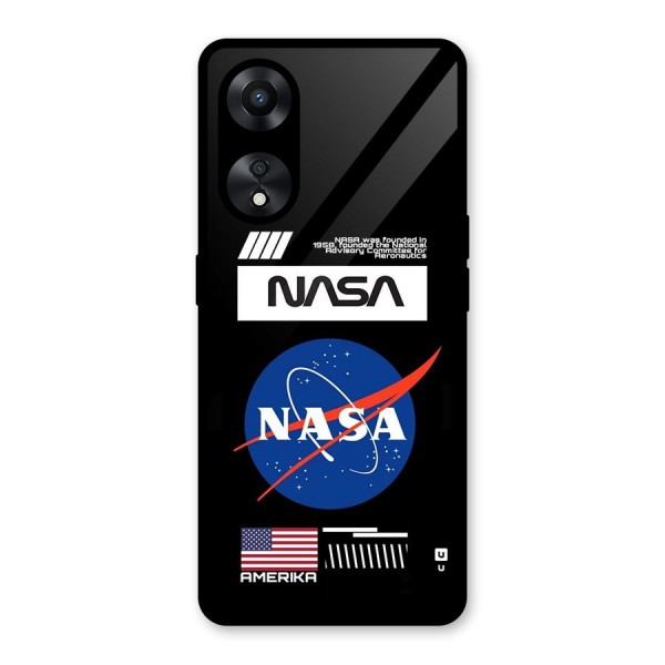 Nasa Zone Glass Back Case for Oppo A78