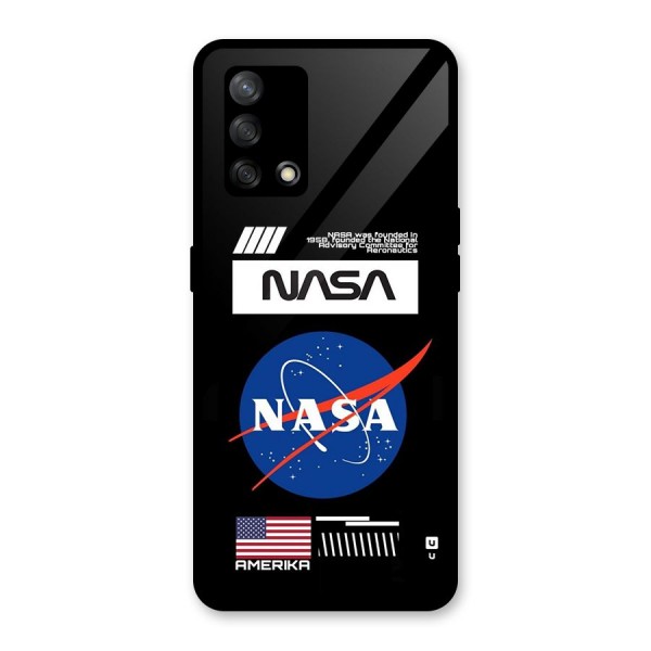 Nasa Zone Glass Back Case for Oppo F19