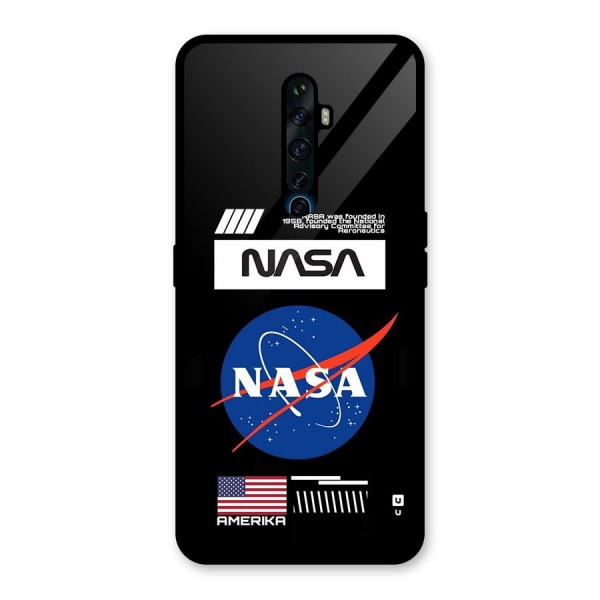 Nasa Zone Glass Back Case for Oppo Reno2 F