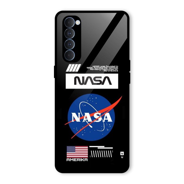 Nasa Zone Glass Back Case for Oppo Reno4 Pro