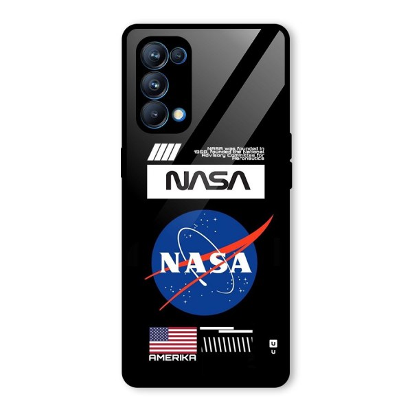 Nasa Zone Glass Back Case for Oppo Reno5 Pro 5G