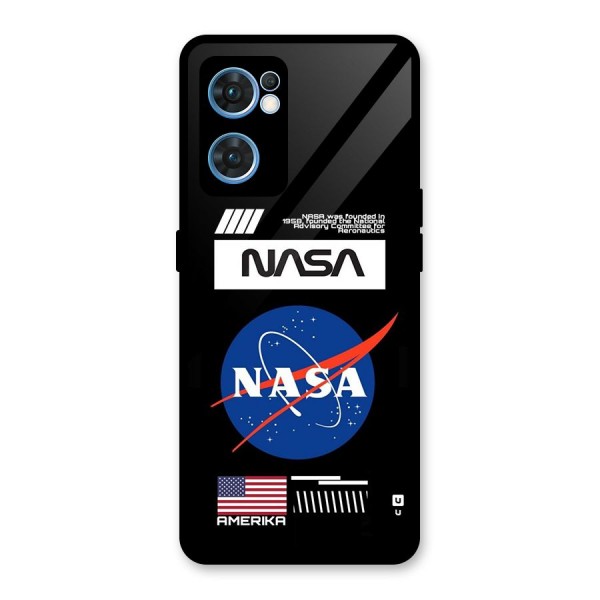 Nasa Zone Glass Back Case for Oppo Reno7 5G