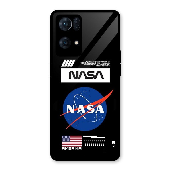 Nasa Zone Glass Back Case for Oppo Reno7 Pro 5G