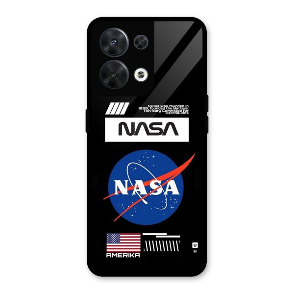 Nasa Zone Glass Back Case for Oppo Reno8 5G