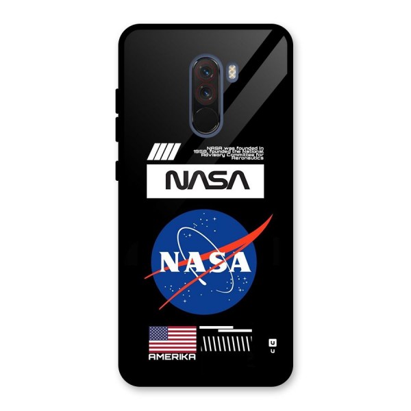 Nasa Zone Glass Back Case for Poco F1