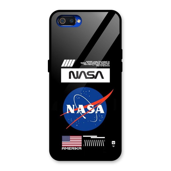 Nasa Zone Glass Back Case for Realme C2