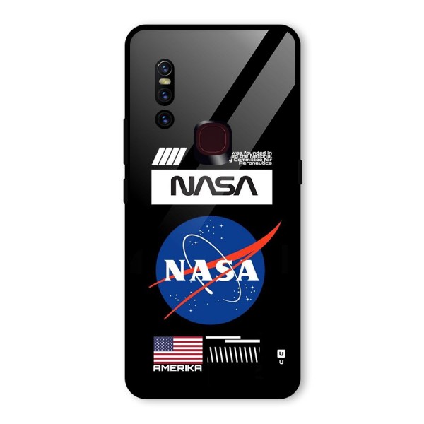 Nasa Zone Glass Back Case for Vivo V15