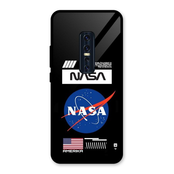 Nasa Zone Glass Back Case for Vivo V17 Pro