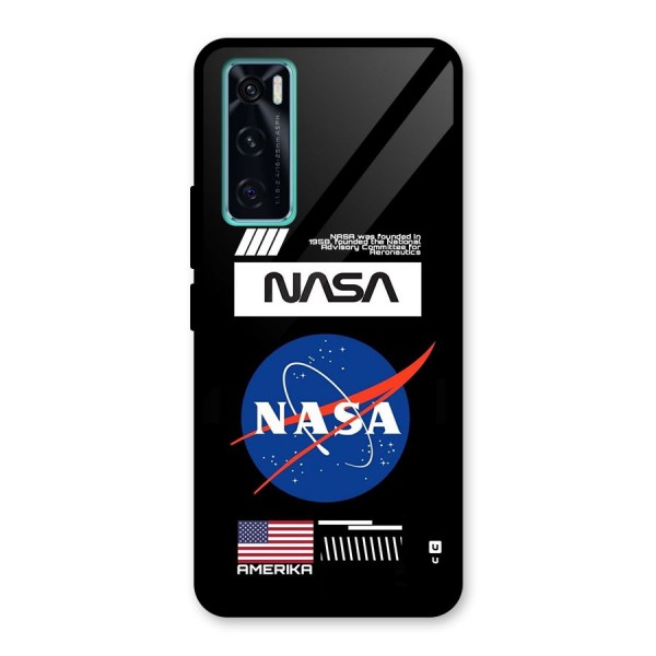 Nasa Zone Glass Back Case for Vivo V20 SE