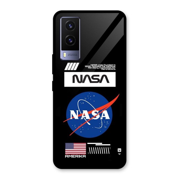 Nasa Zone Glass Back Case for Vivo V21e 5G