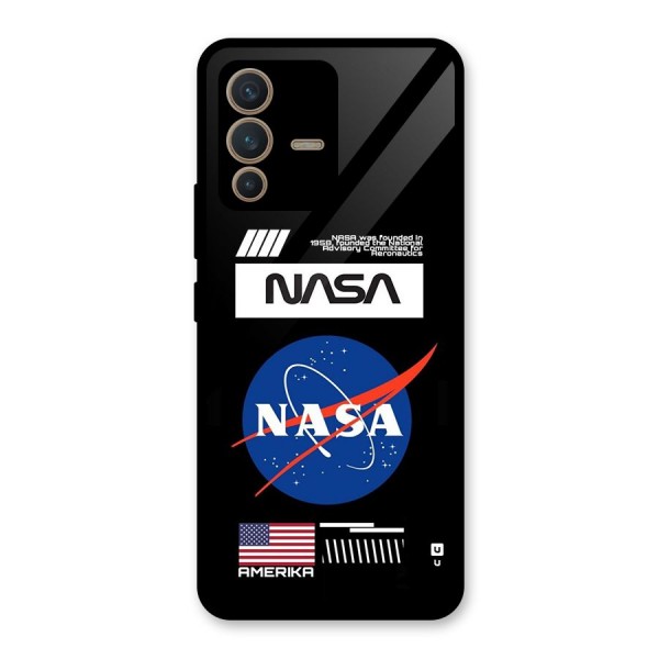 Nasa Zone Glass Back Case for Vivo V23 5G