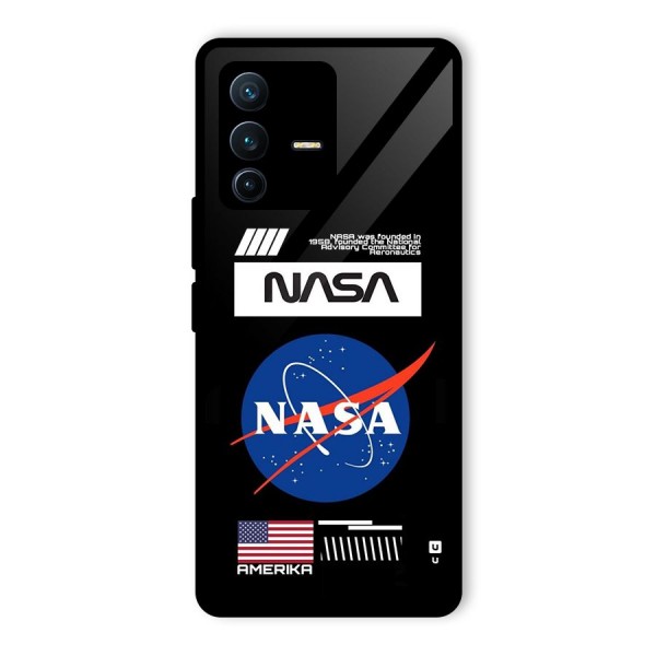 Nasa Zone Glass Back Case for Vivo V23 Pro