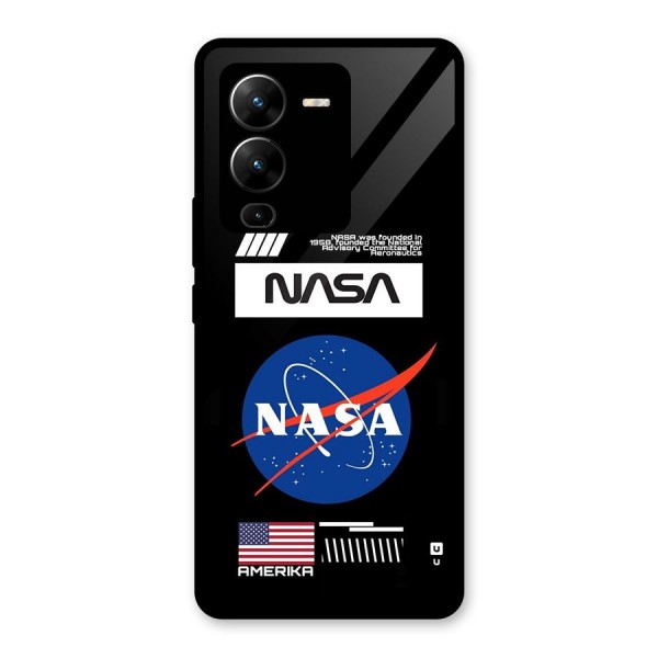 Nasa Zone Glass Back Case for Vivo V25 Pro